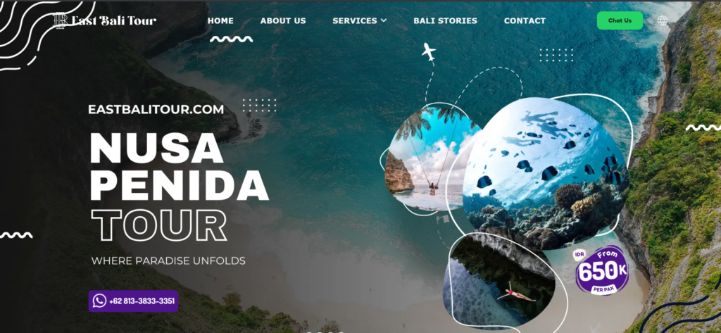 Eastbalitour.com homepage