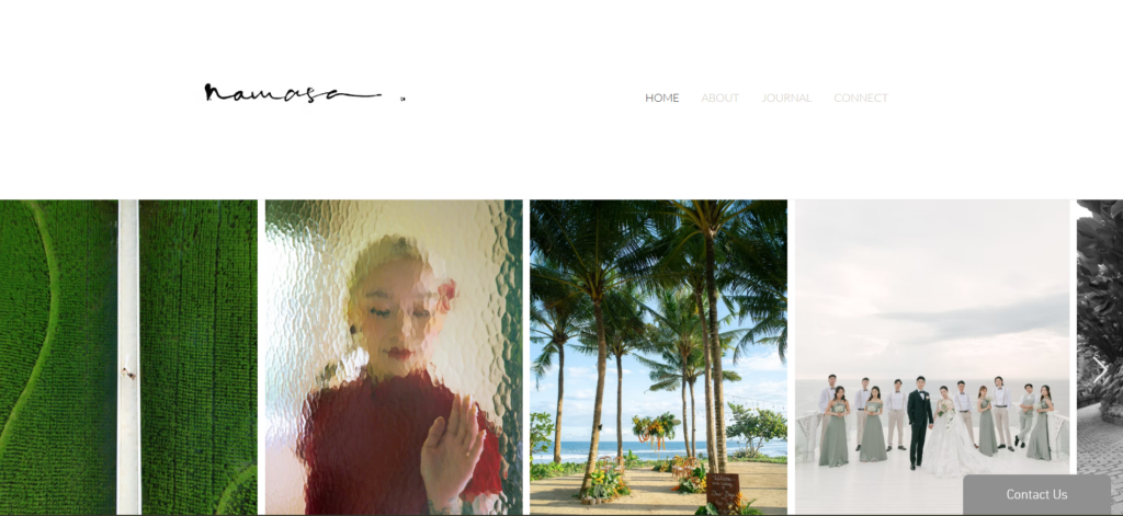 Namasa Weddings homepage