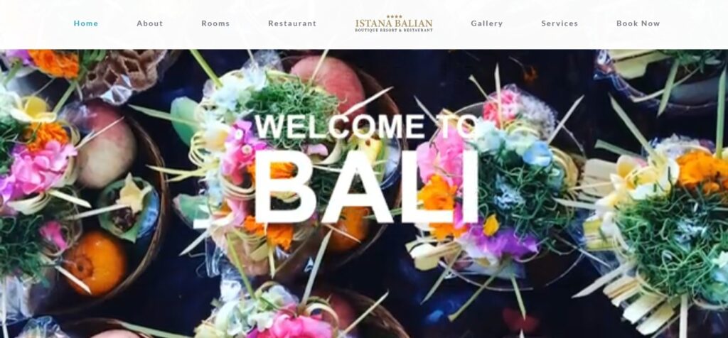 istana balian homepage