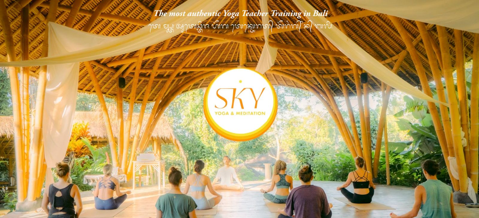 sky yoga banner